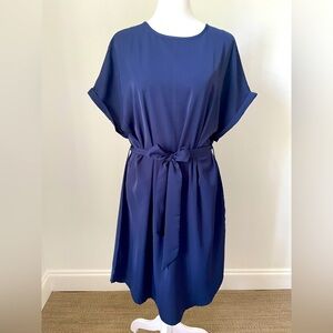 Navy Blue Sheath Dress